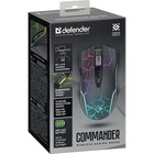 Мышь Defender Commander, игровая, беспроводная,оптическая,подсветка, 1600 dpi, USB,  чёрная 10577128 - фото 13192514