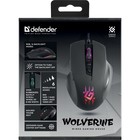 Мышь Defender Wolverine GM-700L, игровая, проводная, подсветка, 12800 dpi, USB,  чёрная 10577135 - фото 13192530