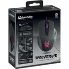 Мышь Defender Wolverine GM-700L, игровая, проводная, подсветка, 12800 dpi, USB,  чёрная - Фото 10