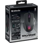 Мышь Defender Wolverine GM-700L, игровая, проводная, подсветка, 12800 dpi, USB,  чёрная 10577135 - фото 13192529