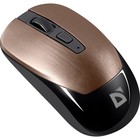 Мышь Defender Wave MM-995, беспроводная, оптическая,1600 dpi, 1xАA (не в компл), коричневая - фото 51577330 Мышь Defender Wave MM-995, беспроводная, оптическая,1600 dpi, 1xАA (не в компл), коричневая - фото 51577330