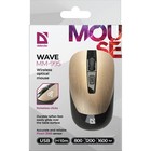 Мышь Defender Wave MM-995, беспроводная, оптическая,1600 dpi, 1xАA (не в компл), коричневая - фото 51577333 Мышь Defender Wave MM-995, беспроводная, оптическая,1600 dpi, 1xАA (не в компл), коричневая - фото 51577333