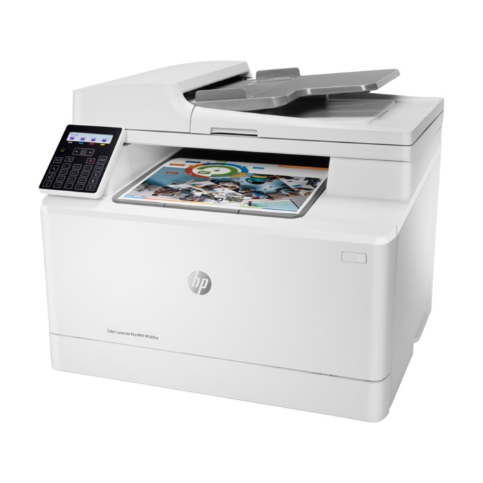 МФУ, лаз цв печать HP LaserJet Pro M183fw, 600x600 dpi, 16 стр/мин(цв/чб), А4, Wi-Fi, белый