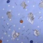 КПБ Котики голубой 110х150см, 90х150см, 40х60см, бязь 120г/м, хл100% - фото 24569973