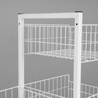 Стойка универсальная «Для зонтов» 10 корзин, металл, 82.5×40×160 см, белый - Фото 11