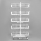 Стойка универсальная «Для зонтов» 10 корзин, металл, 82.5×40×160 см, белый - Фото 4