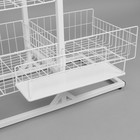 Стойка универсальная «Для зонтов» 10 корзин, металл, 82.5×40×160 см, белый - Фото 8