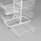 Стойка универсальная «Для зонтов» 10 корзин, металл, 82,5×40×160 см, белый 10574101 - фото 13137455