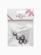 Шарм бусина «Шамбала» монпансье, для творчества, чёрные в серебре - Фото 4