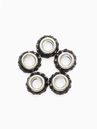 Шарм бусина «Шамбала» монпансье, для творчества, серые в серебре - Фото 3