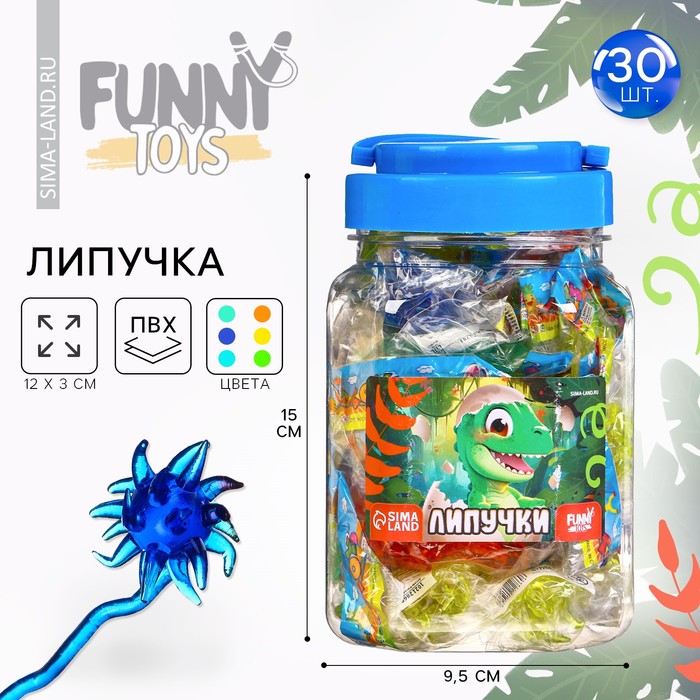 Липучка «Булава»дино, МИКС, в банке - Фото 1