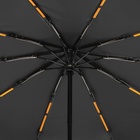 Зонт автоматический «Однотон», с фонарем, 3 сложения, 10 спиц, R = 51/58 см, D = 116 см, цвет розовый - фото 12093344