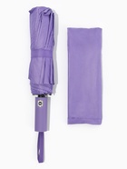 Зонт автоматический «Однотон», 3 сложения, 10 спиц, R=51/58 см, D=102 см, фиолетовый - Фото 3