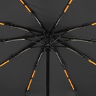 Зонт автоматический «Однотон», 3 сложения, 10 спиц, R = 51/58 см, D = 116 см, цвет фиолетовый - фото 12093390