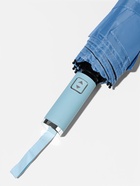 Зонт автоматический «Однотон», 3 сложения, 10 спиц, R=51/58 см, d=102 см, голубой - Фото 4