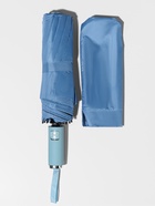 Зонт автоматический «Однотон», 3 сложения, 10 спиц, R=51/58 см, d=102 см, голубой - Фото 5