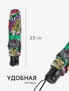 Зонт механический «Цветы», 3 сложения, 8 спиц, R=48/55 см, d=96 см, МИКС - Фото 2