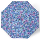 Зонт механический «Цветы», 3 сложения, 8 спиц, R = 48/55 см, D = 110 см, цвет МИКС - фото 12093482