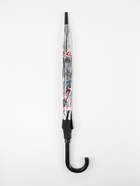 Зонт - трость полуавтоматический «Город», 8 спиц, R=39/58 см, d=78 см, прозрачный, чёрный - Фото 4