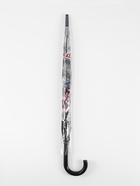 Зонт - трость полуавтоматический «Город», 8 спиц, R=39/58 см, d=78 см, прозрачный, чёрный - Фото 5