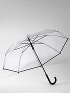 Зонт - трость полуавтоматический «Однотон», 8 спиц, R=51/58 см, d=102 см, прозрачный - Фото 3