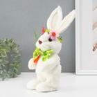 Сувенир "Белый зайка с морковкой" 12х11х22,5 см - Фото 2