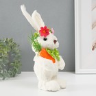Сувенир "Белый зайка с морковкой" 12х11х22,5 см - Фото 3