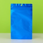 Пакет Зип-лок с окном, с еврослотом, синий, 12 х 18 см - Фото 4