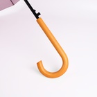 Зонт - трость полуавтоматический «Пастель», 16 спиц, R = 52/60 см, D = 120 см, цвет розовый - фото 11515275