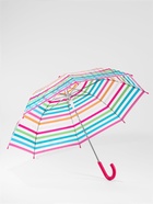 Зонт - трость полуавтоматический «Полосы», 8 спиц, R=47/53 см, d=94 см, разноцветный - Фото 3