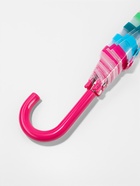 Зонт - трость полуавтоматический «Полосы», 8 спиц, R=47/53 см, d=94 см, разноцветный - Фото 4