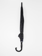 Зонт - трость полуавтоматический «Однотонный», двухслойный, 16 спиц, R=52/60 см, d=104 см, чёрный, синий - Фото 5