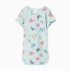 Боди детское, цвет мятный, рост 56 (0-1 мес) - фото 24445971