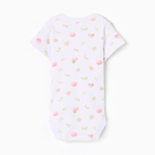 Боди детское, цвет белый, рост 62 (1-3 мес) - фото 24570083