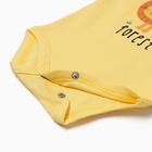 Боди детское, цвет желтый, рост 68 (3-6 мес) - фото 24446023