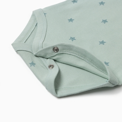 Боди детское, цвет мятный, рост 62 см (1-3 мес)