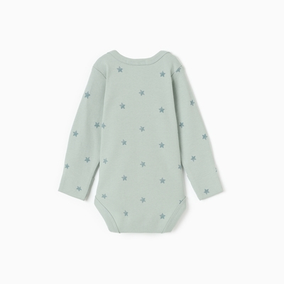 Боди детское, цвет мятный, рост 62 см (1-3 мес)