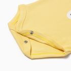 Боди детское, цвет желтый, рост 68 (3-6 мес) - фото 24570174