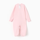Комбинезон для девочки, цвет розовый, рост 62 (1-3 мес) - фото 24570183