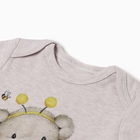 Боди детское, цвет серый, рост 80 (9-12 мес) - фото 24570208