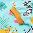 Платье для девочки, цвет мятный/зверята, рост 92 см - фото 24528459