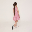 Платье для девочки, цвет розовый/сердечки, рост 116 см - фото 25521592