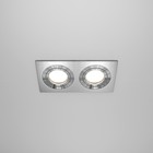 Светильник встраиваемый Technical DL024-2-02S, GU10, 2х50 Вт, 175х92х25 мм, серебро - Фото 4
