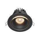Светильник встраиваемый Technical DL031-L12W3K-D-B, LED, 12 Вт, 98х98х75 мм, 760 Лм, 3000К, чёрный - Фото 1