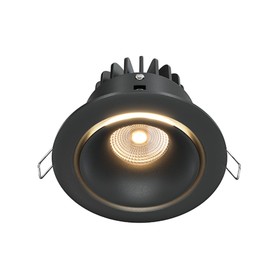 Светильник встраиваемый Technical DL031-L12W3K-D-B, LED, 12 Вт, 98х98х75 мм, 760 Лм, 3000К, чёрный