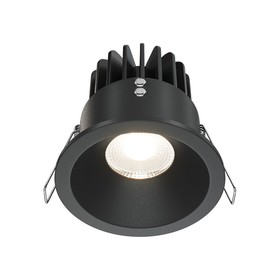 Светильник встраиваемый Technical DL034-L12W4K-D-B, LED, 12 Вт, 85х85х85 мм, 930 Лм, 4000К, чёрный