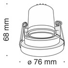 Светильник встраиваемый Technical DL040-L10CH4K, LED, 10 Вт, 68х76х76 мм, 950 Лм, 4000К, хром - Фото 4