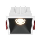 Светильник встраиваемый Technical DL043-01-10W3K-D-SQ-WB, LED, 10 Вт, 65х65х52 мм, 450 Лм, 3000К, бело-чёрный - фото 306143518