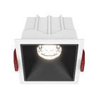 Светильник встраиваемый Technical DL043-01-10W4K-D-SQ-WB, LED, 10 Вт, 65х65х52 мм, 500 Лм, 4000К, бело-чёрный - фото 306143538