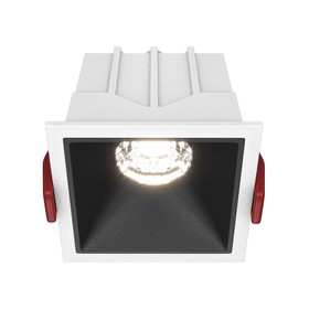 Светильник встраиваемый Technical DL043-01-10W4K-D-SQ-WB, LED, 10 Вт, 65х65х52 мм, 500 Лм, 4000К, бело-чёрный